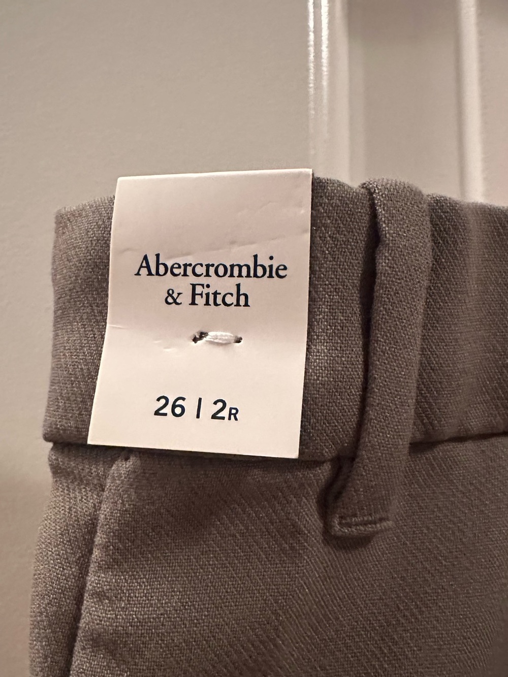 A&F Sloane Tailored Wide Leg Pant CURVE Olive Green - Picture 3 of 5